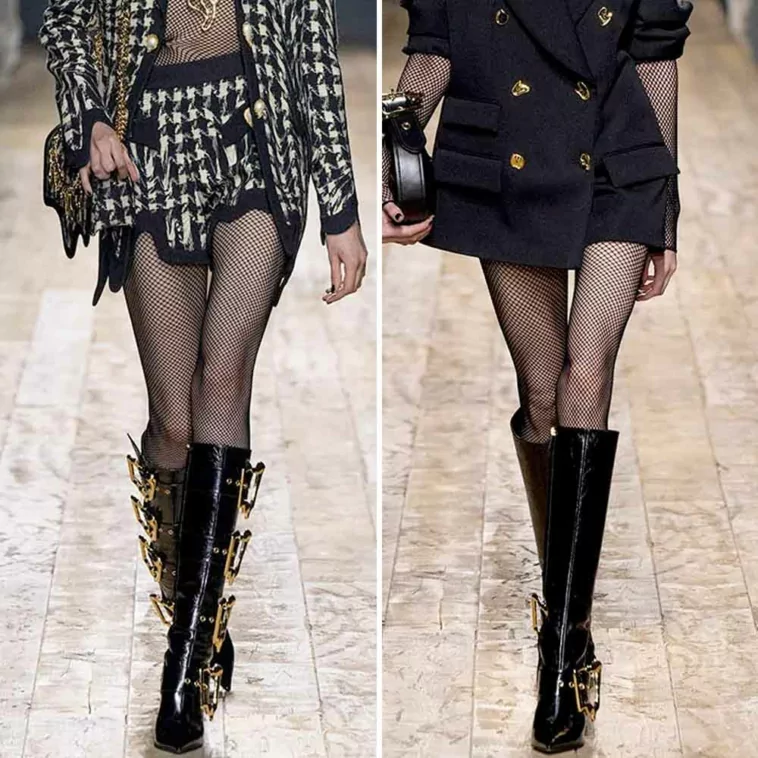 Fall Winter boots decorated with Buckles
