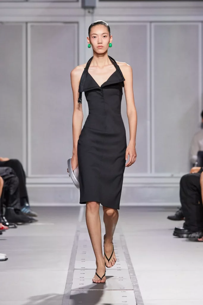 Spring Summer '24 - Black midi dress - Coperni SS24