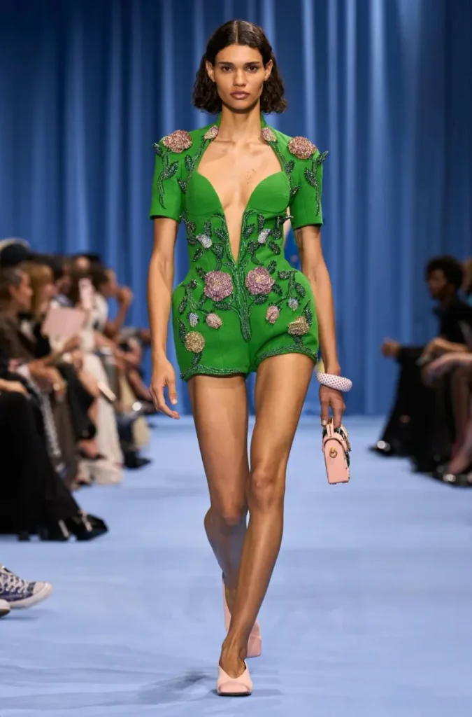 Summer 2024 Trends Balmain print dress red