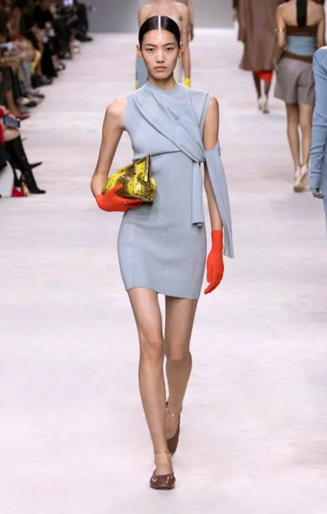 Mini Dress Fendi Spring Summer 24 in blue