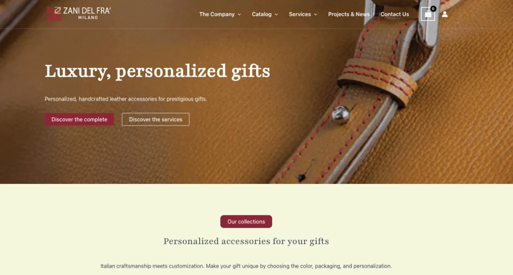B2B Ecommerce for personalised Luxury Gifting