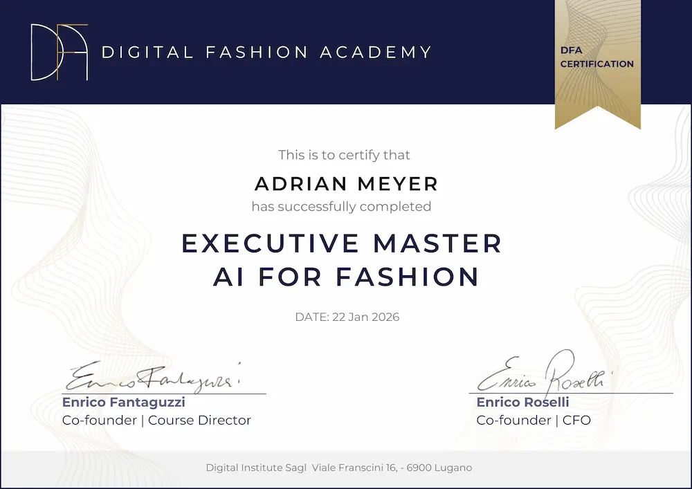 Fashion Design with AI Certificate